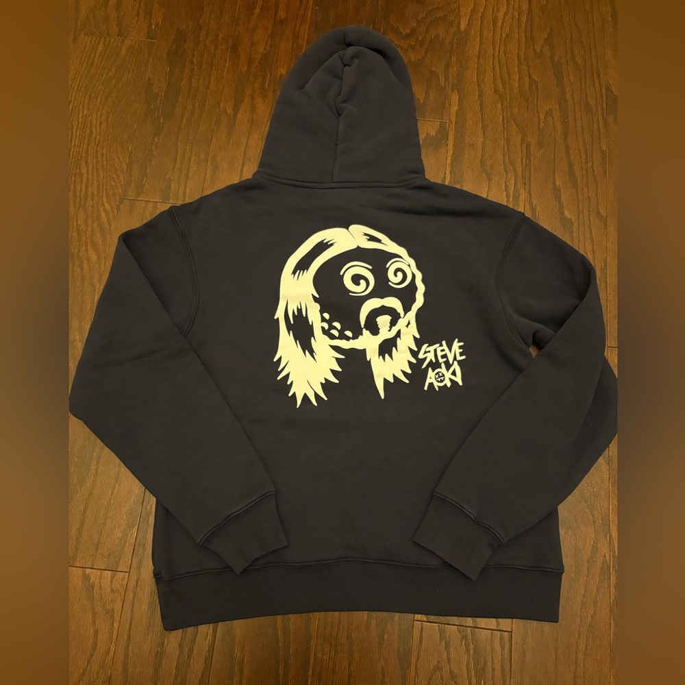Malbon Golf x Steve Aoki Navy Hoodie FESQUE STEVE AOKI HOODIE, Size XS *Sample*